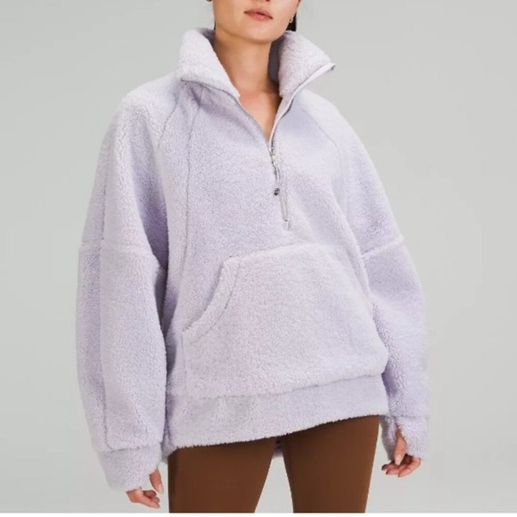 lululemon athletica Jackets & Blazers - lululemon🍋Sherpa Scuba Oversized Fleece FunnelNeck XL/XXL NWT FTLV